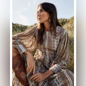 NWT - RARE Beulah London Bryony Paisley Silk Dress, SZ 14